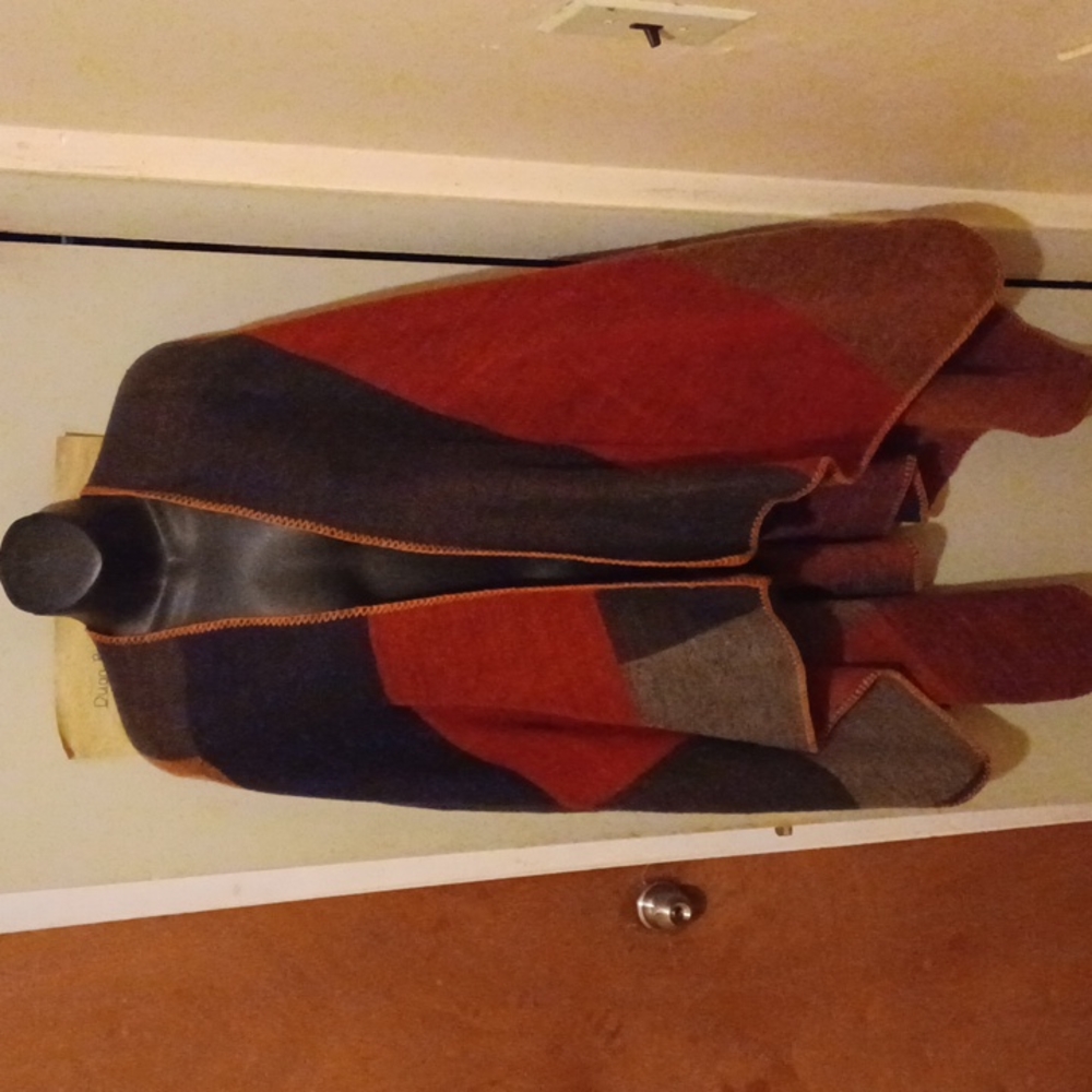 Multicolor warm shawl